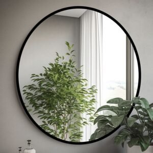 profile round mirror