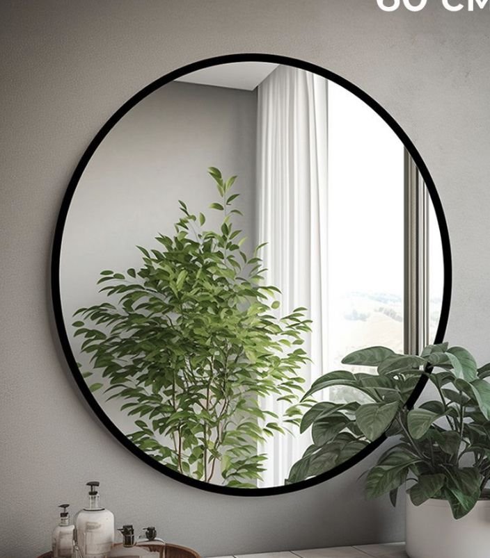 profile round mirror